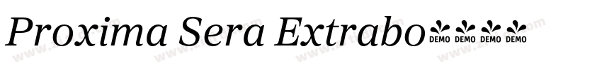 Proxima Sera Extrabo字体转换